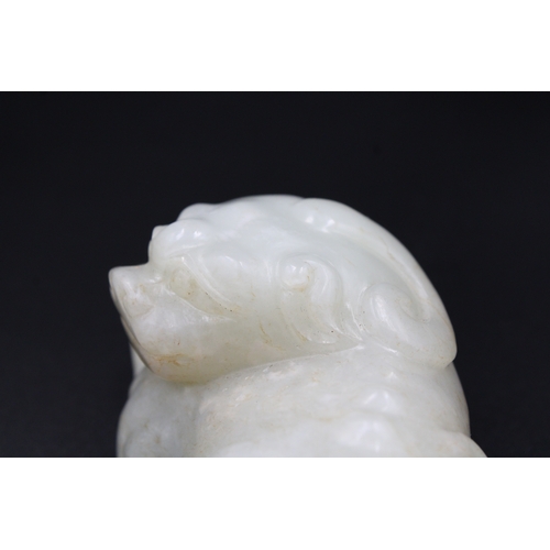 35 - This exceptional artefact, crafted from rare white jade and dating back to the illustrious Ming Dyna... 