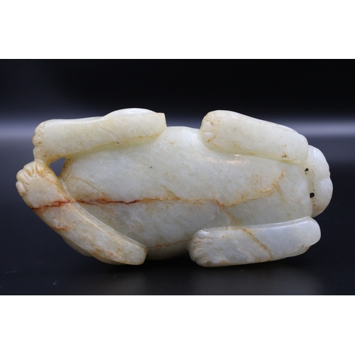 35 - This exceptional artefact, crafted from rare white jade and dating back to the illustrious Ming Dyna... 