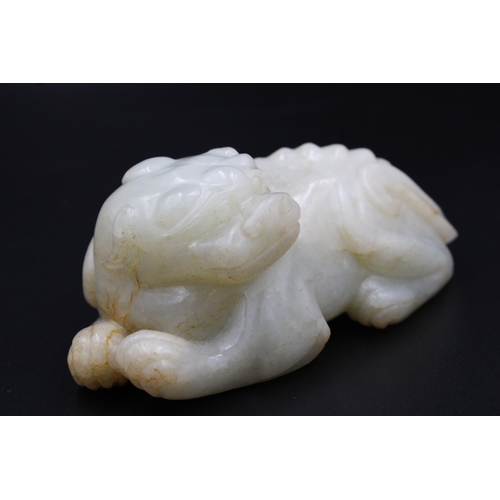 35 - This exceptional artefact, crafted from rare white jade and dating back to the illustrious Ming Dyna... 