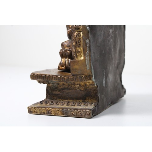 32 - Chinese Tibetan Gilt Buddha statue stands at a height of 33.5cm. It is a remarkable piece of spiritu... 