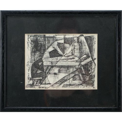 101 - An Iraqi Painting with Frame
Jamie Hamoudi (Iraq, 1924-2003) with Frame
Waiting for Hope
Pen on Pape... 