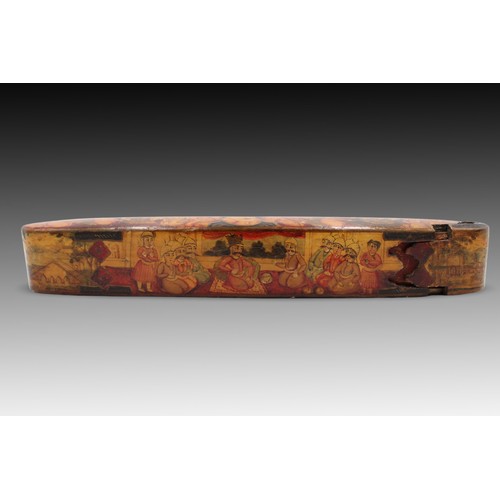 120 - A Beautiful Persian Handmade Qajar Qalamdan/Pen Box from the 19th Century.

Length: Approximately 23... 