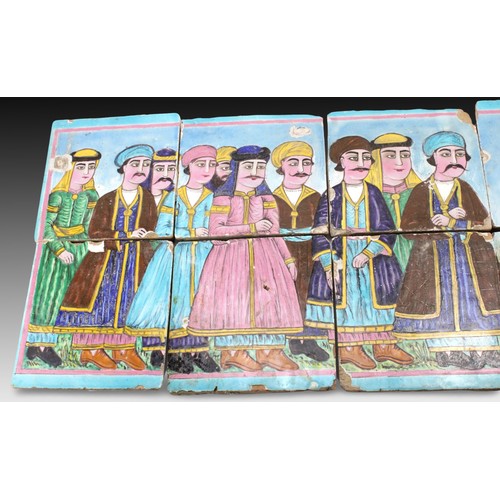 126 - A Set of 10 Persian Qajar Tiles

Individual Tile
Height: Approximately 19.5cm
Length: Approximately ... 