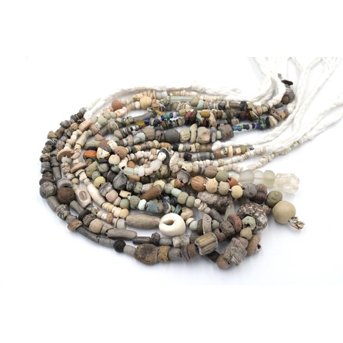 147 - A Set of 6 Necklaces made of Roman Beads