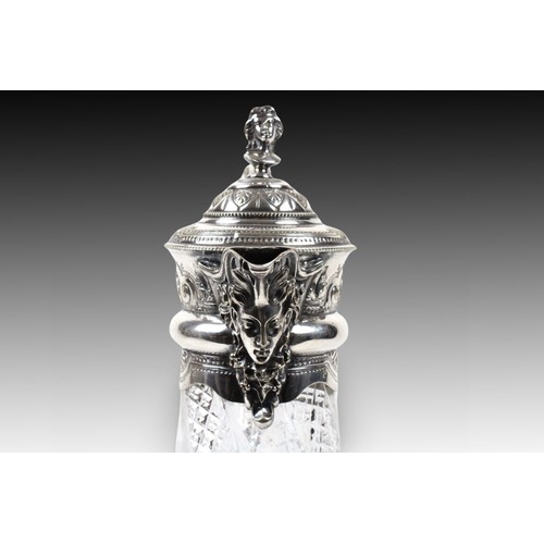 405 - A Silver Plated Claret Jug

Weight: 1585g
Height: Approximately 29.5cm