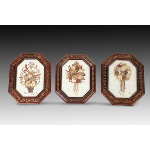 432 - A Set of 3 Beautiful Paintings of Flowers on Wooden Frames, Pierced for Hanging

Height: Approximate... 