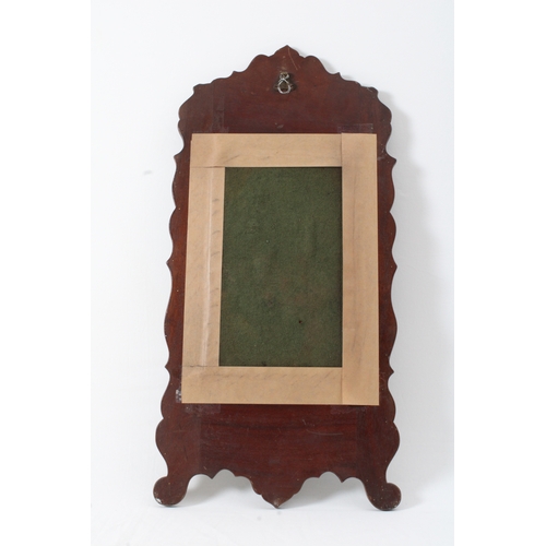 165 - An Indian Bone Inlay Travel Mirror Frame.

H: Approximately 65.5cm