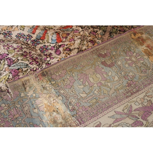 137 - A Persian Fine Kashan Ferhan Fine Silk Rug from the 1880s.

L: Approximately 200cm
W: Approximately ... 