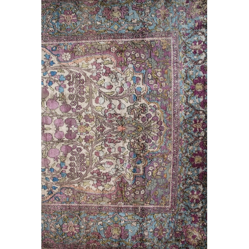 137 - A Persian Fine Kashan Ferhan Fine Silk Rug from the 1880s.

L: Approximately 200cm
W: Approximately ... 