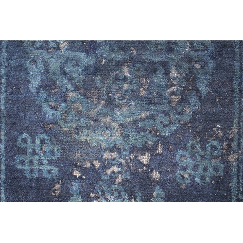 138 - A Lot of 2 Chinese Pao- Tao Blue Rug.

L: Approximately 128cm
W: Approximately 69.5cm