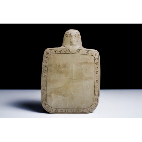 424 - An Alabaster Plaque of the Head of a Deity Probably from 200 - 100 A.D.

H: Approximately 13.7cm
L: ... 