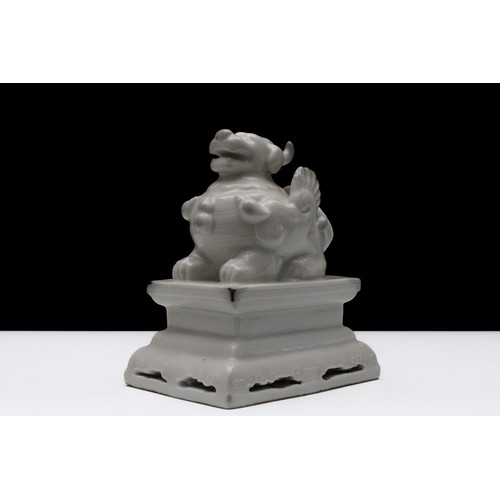 319 - A Chinese Porcelain Figure in the Form of a Qilin.

H: Approximately 15cm