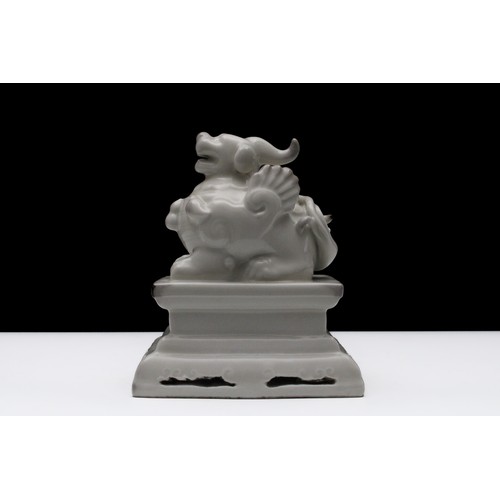 319 - A Chinese Porcelain Figure in the Form of a Qilin.

H: Approximately 15cm