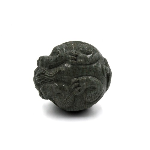 362 - A Chinese Green Jade Carving in the Shape of an Animal.

H: Approximately 4cm