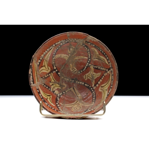 71 - An Islamic Ceramic Bowl from Samarkand, Uzbekistan in the 11-13th Century.

D: Approximately 15.5cm