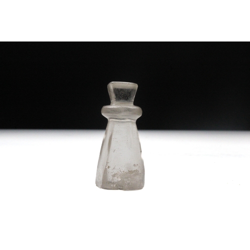 75 - An Islamic Rock Crystal Chess Piece Probably from Egypt. 

H: Approximately 5cm