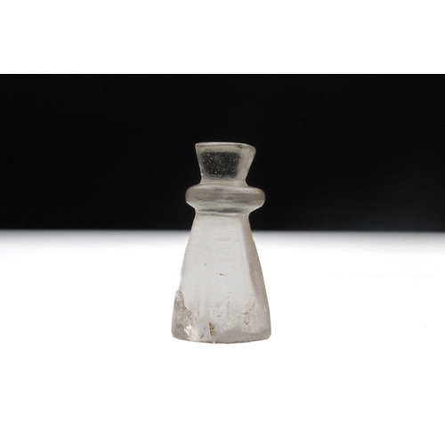 75 - An Islamic Rock Crystal Chess Piece Probably from Egypt. 

H: Approximately 5cm