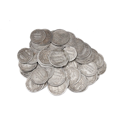 404 - A Lot of 50 Abbasid Islamic Silver Coins from 750-800 AD.