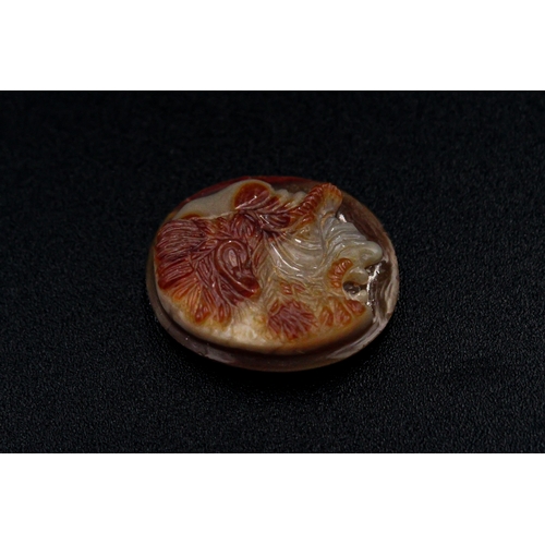 429 - A Roman Comedy Theatre Mask Cameo Agate Stone

L: Approximately 2.2cm