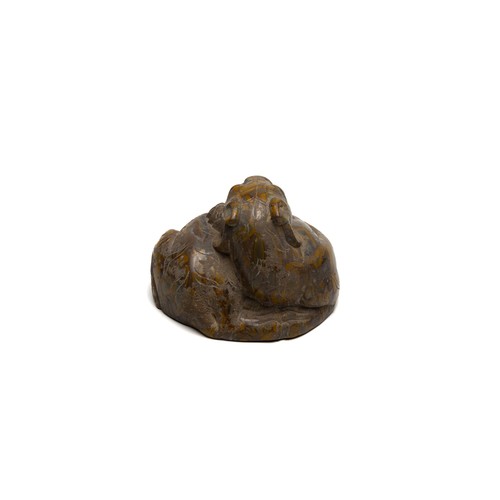 350 - A Large Chinese Agate Figure of a Tiger.

L: Approximately 9cm