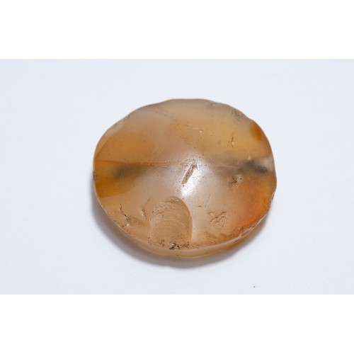 173 - A Fine Greek Agate Scarab Seal Depicting the Sign of God Zeus.