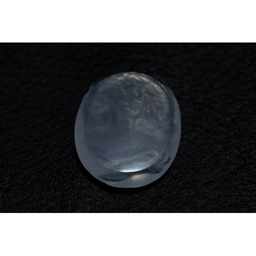 180 - A Roman Vespasian Chalcedony Crystal Intaglio from the 18th Century.