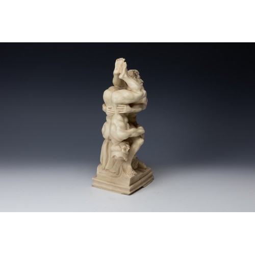 198 - An Erotic Figure of 2 Males Fighting.

H: Approximately 26.5cm