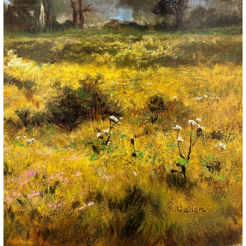 468 - A Very Large Landscape Painting by Robert Gallon (1845-1925) from the 19th Century.

Signed 'R. Gall... 