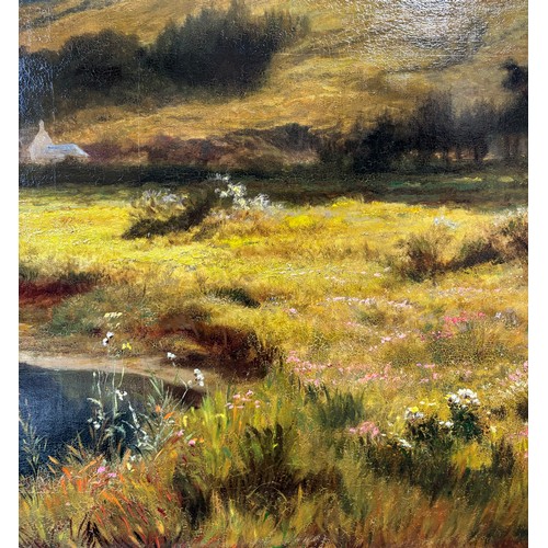 468 - A Very Large Landscape Painting by Robert Gallon (1845-1925) from the 19th Century.

Signed 'R. Gall... 