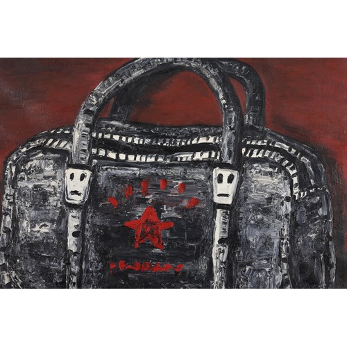 469 - Chen Weimin
Chinese Born 1959
Signed and Dated 1998
Inscribed on Verso,
Handbag
Oil on Canvas 
64 x ... 