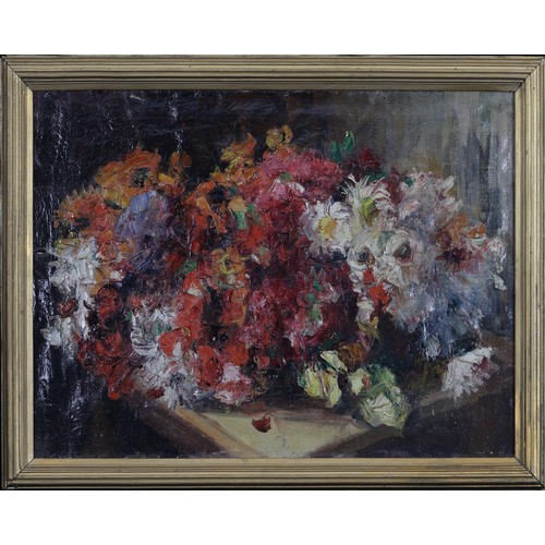 470 - George Mosson
French/ German
1851 - 1933
Signed and Dated 1924
A Still - Life of Flowers,
Oil on Can... 