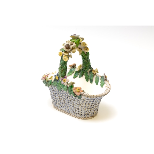 111 - A Vintage English Porcelain Basket from the 19th Century.

Approximately 23x22cm