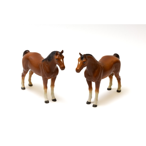 116 - A Pair of Vintage Continental Porcelain Figures of Horses.

Approximately 17x19.5cm