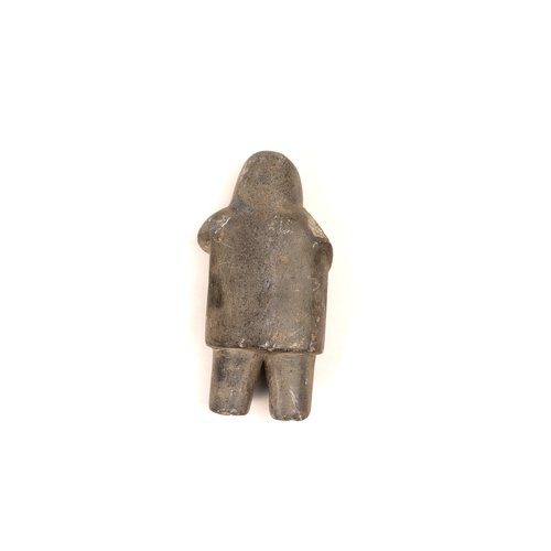 254 - A Grey Stone Standing Figure of a Man Possibly Ancient.

H: Approximately 14cm