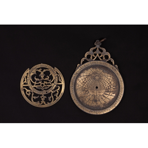 302 - An Islamic Brass Planispheric Astrolabe.

L: Approximately 16.5cm