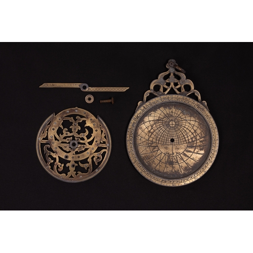 302 - An Islamic Brass Planispheric Astrolabe.

L: Approximately 16.5cm