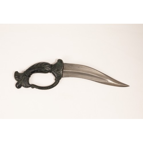 420 - An Indian Handstone Dagger from the 19th Century.

L: Approximately 34cm