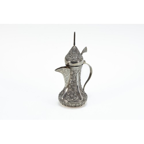 494 - A Silver Dallah Coffee Pot.

H: Approximately 19.7cm
297g