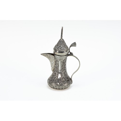 494 - A Silver Dallah Coffee Pot.

H: Approximately 19.7cm
297g