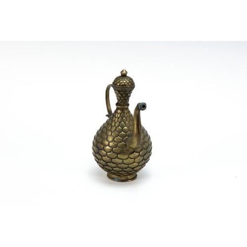 390 - A Chinese Brass Jug from the 19th Century with Character Marks to the Base.

H: Approximately 31cm