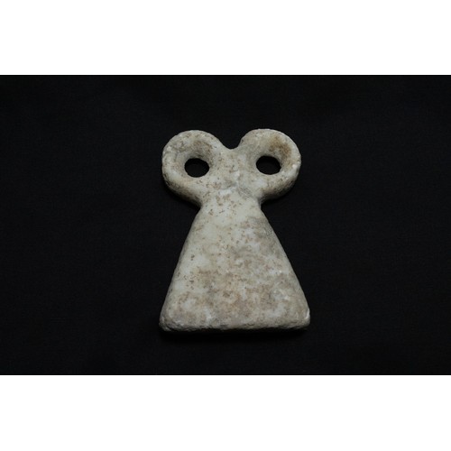 257 - A Mesopotamian Stone Eye Idol.

H: Approximately 11.2cm