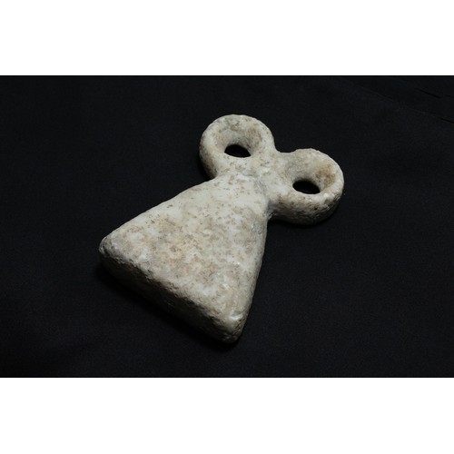 257 - A Mesopotamian Stone Eye Idol.

H: Approximately 11.2cm