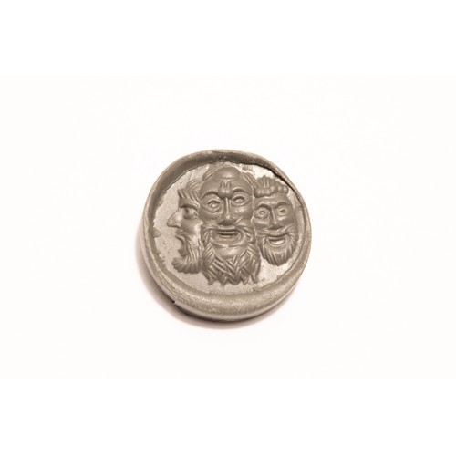 245 - A Roman Bloodstone Intaglio of 3 Masks Theatre from Circa 1st-2nd Century A.D.

L: Approximately 1.2... 