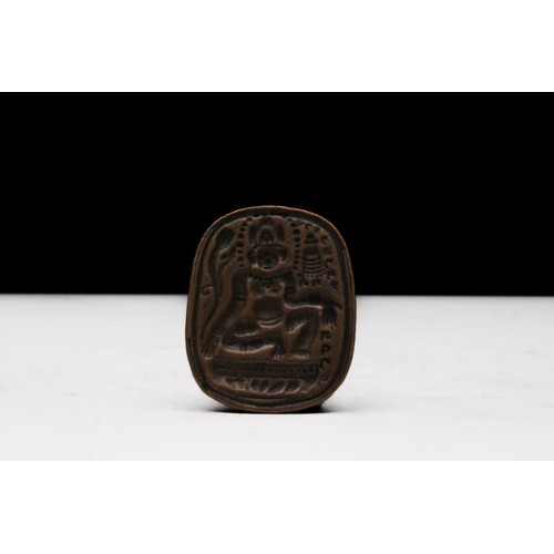 254 - A Chinese Tibetan Miniature Buddha Tsa Tsa Mold.

H: Approximately 3.8cm