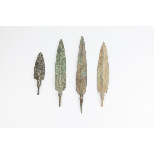 353 - A Lot of 4 Luristani Bronze Daggers.

L: Approximately 9.8 - 17cm