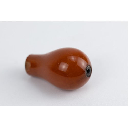 178 - An Islamic Ottoman Butterscotch Amber Hoohak Mouthpiece from the 19th Century.

H: Approximately 4.5... 