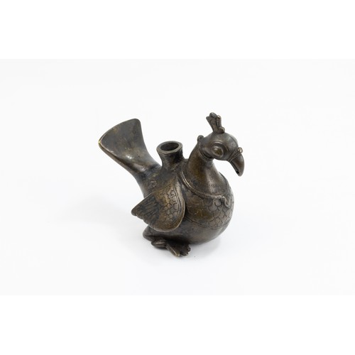 125 - An Indian Mughal Incense Burner Holder in the Figure of a Bird.

H: Approximately 11cm