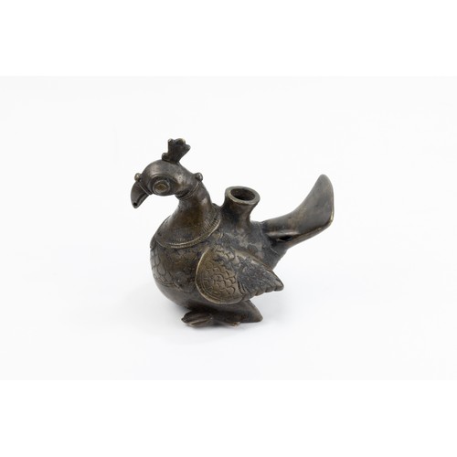 125 - An Indian Mughal Incense Burner Holder in the Figure of a Bird.

H: Approximately 11cm