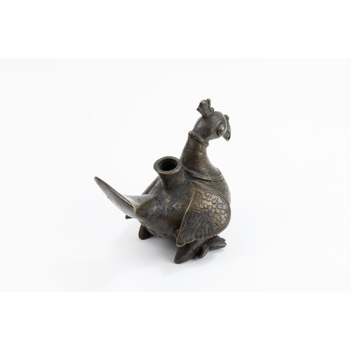 125 - An Indian Mughal Incense Burner Holder in the Figure of a Bird.

H: Approximately 11cm