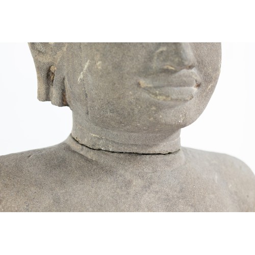 287 - A Cambodian Statue of Vishnu from the 10th Century Pre-Angkor Period.

H: Approximately 82cm